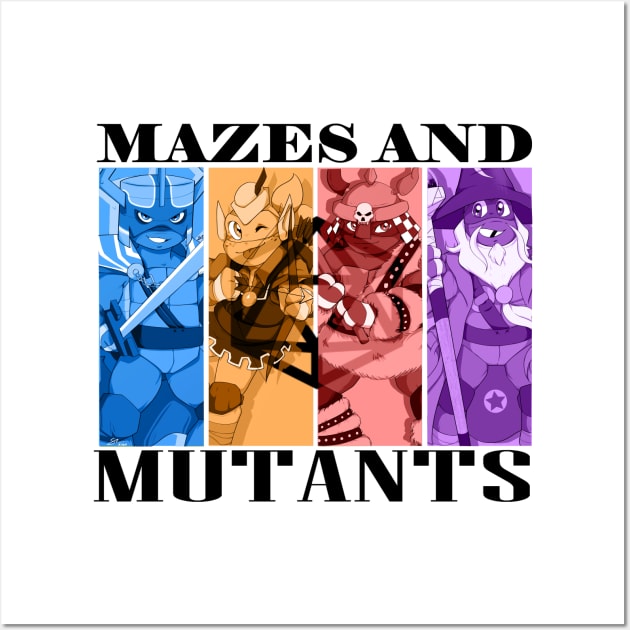 Mazes & Mutants Wall Art by Beansprout Doodles